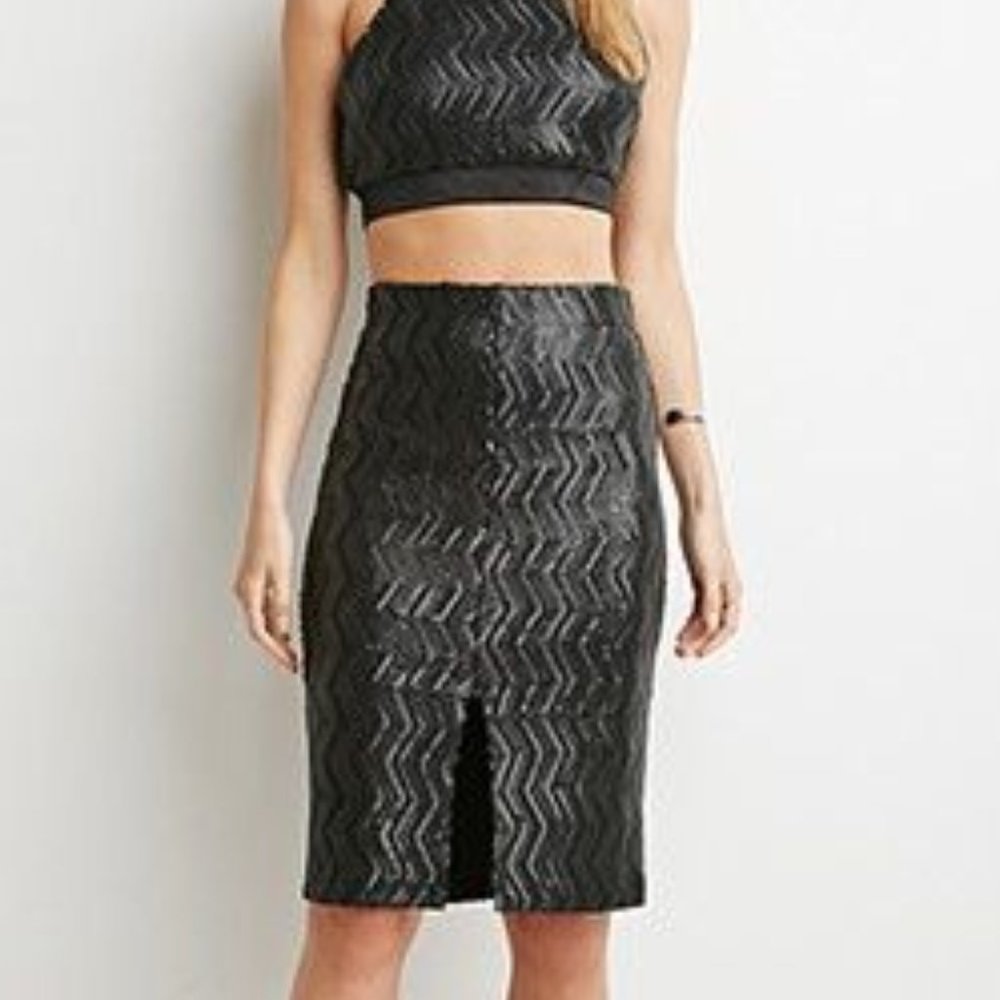 NWT - Sequin Pencil Skirt - Size XS